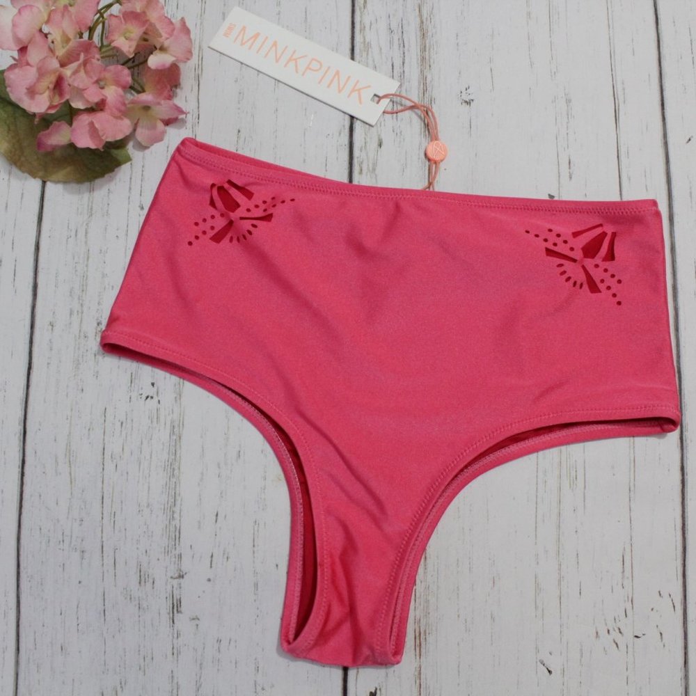 Mink Pink Cut Me Loose Bikini Bottoms XS